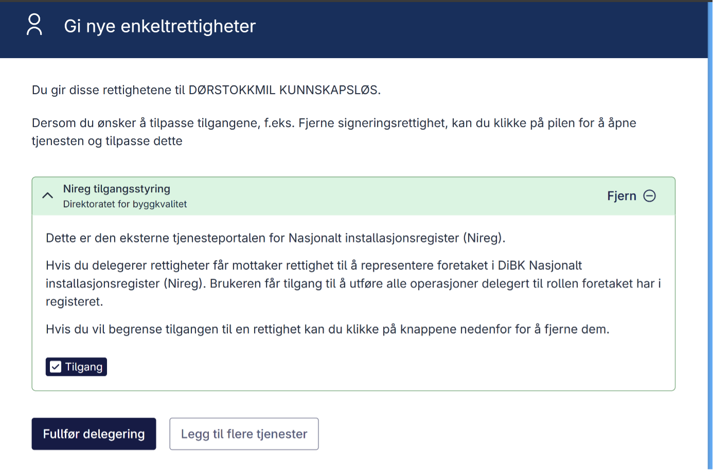 Beskriver steg 9 i prosessen for å autentisere brukere i Altinn