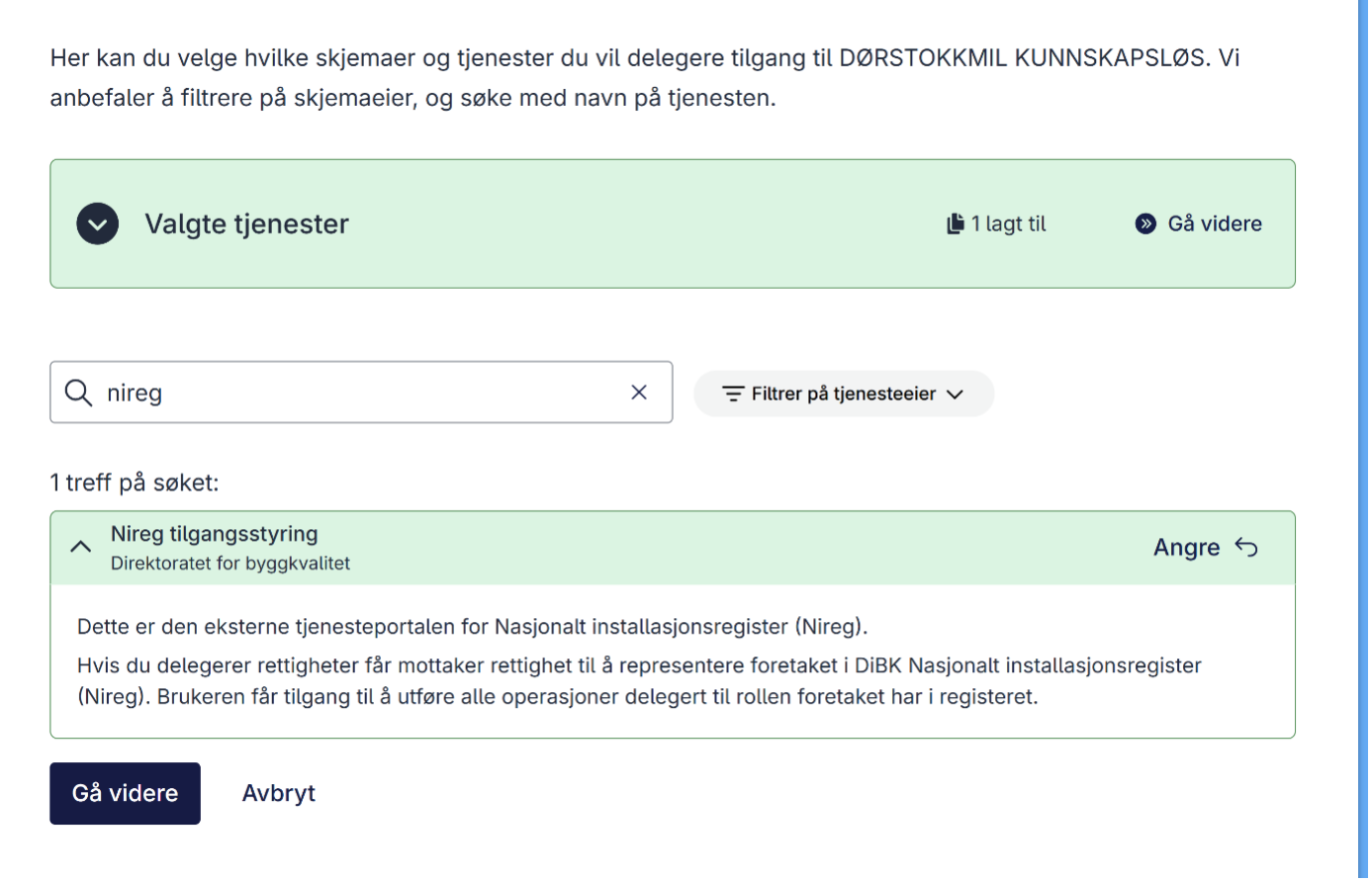 Beskriver steg 9 i prosessen for å autentisere brukere i Altinn
