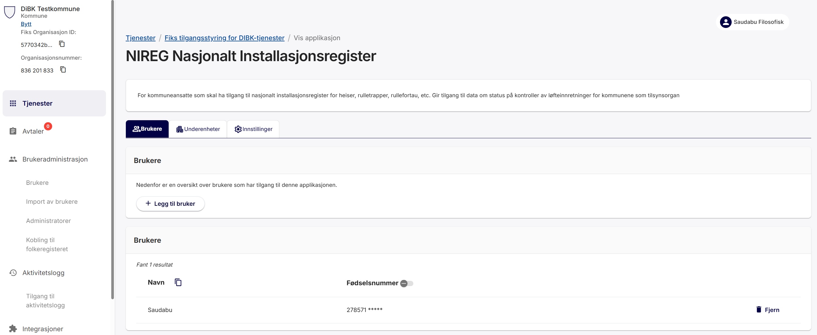 Steg 6 i prosessen med å gi kommunen tilgang